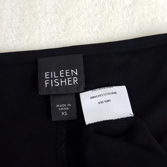 Eileen Fisher Pintuck Front Silk Dress - Picture 4 of 5